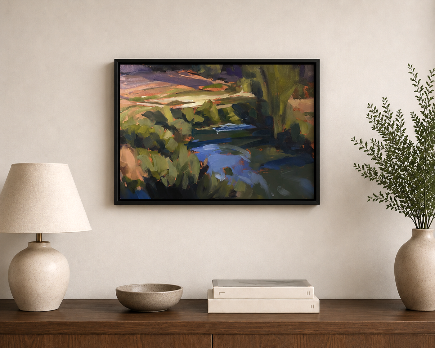 A Meadow Scene by Thomas Tugnette